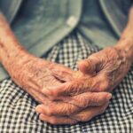 an older person's hands