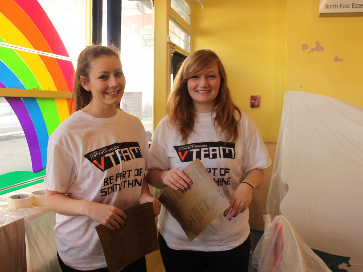 Student volunteers at the University of Essex