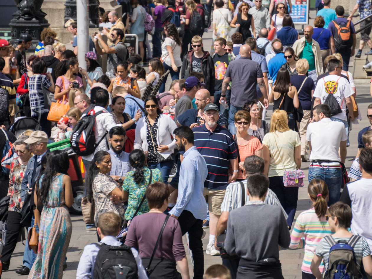 Photo of crowd of people